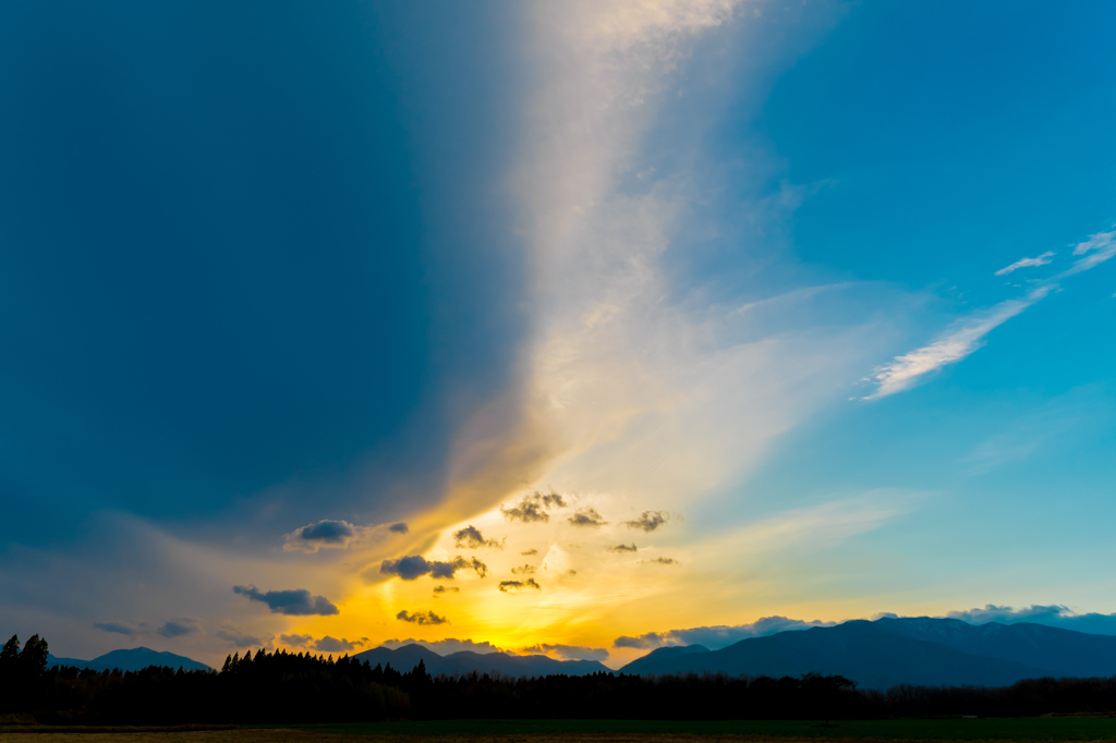 今日の夕日その２