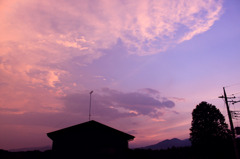 今日の夕日