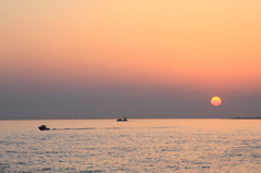 瀬戸内海の夕焼け
