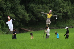 みんなの田んぼを守ってね^^。