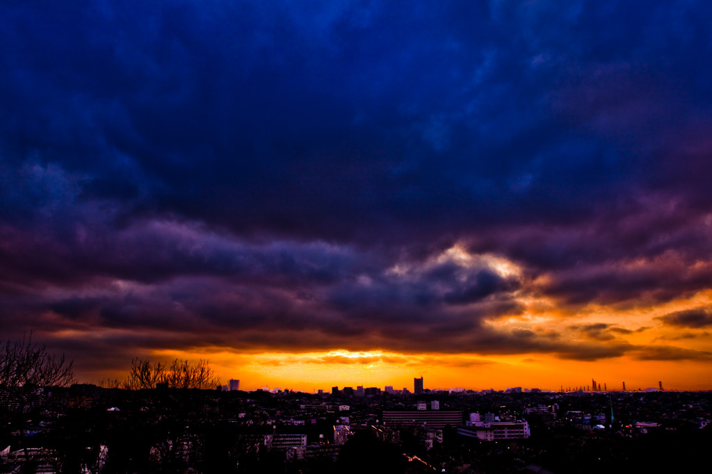 Burning sky