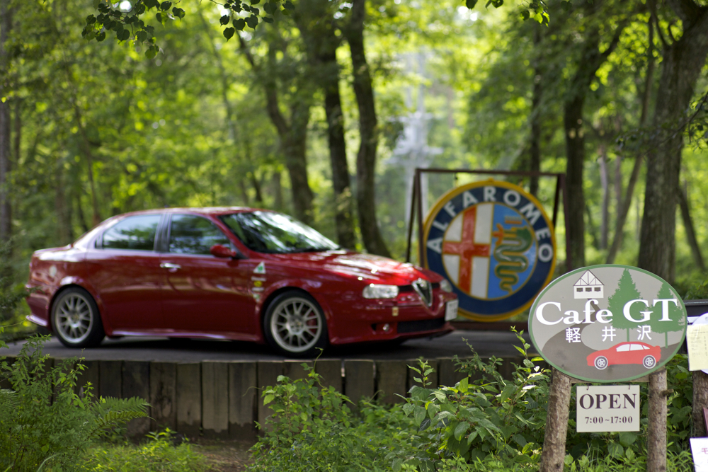 森のカフェのお立ち台