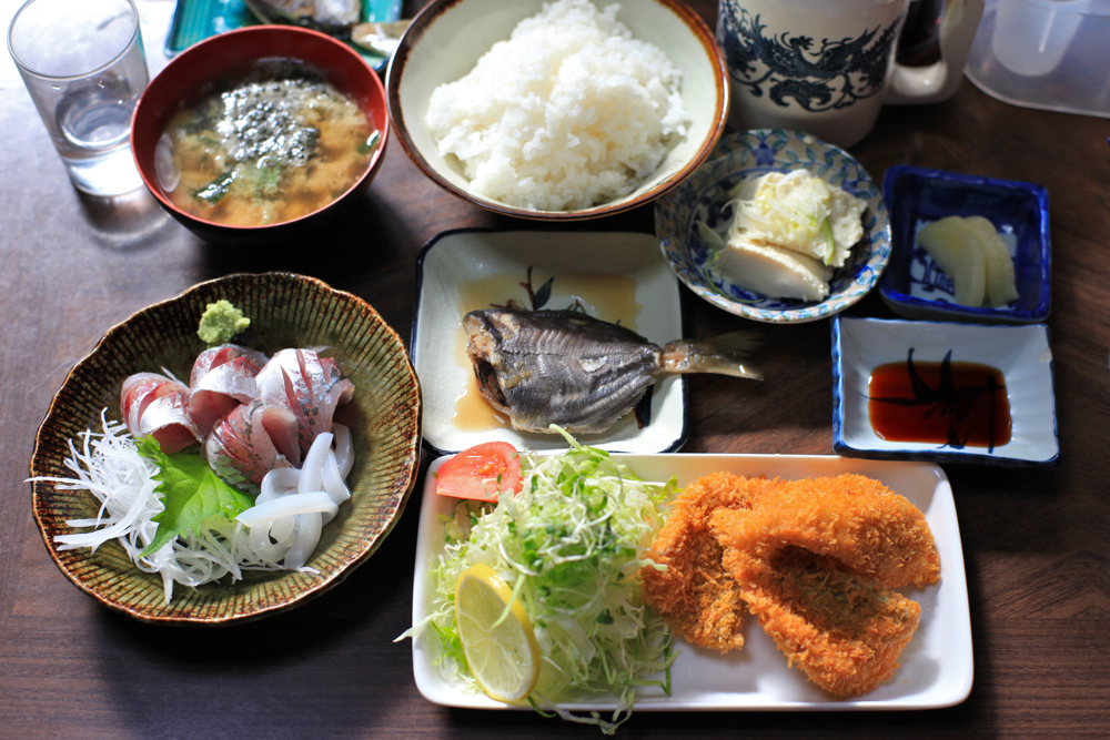 絶品アジフライ定食