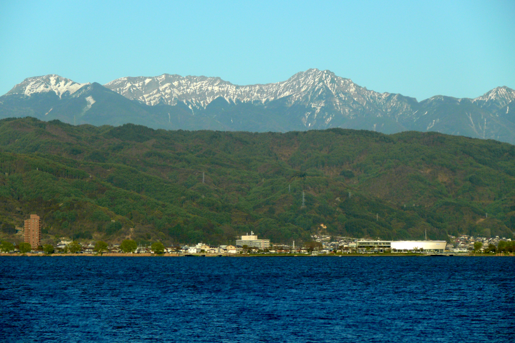水と緑と山脈