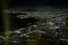 機上夜景