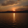 琵琶湖の夕照