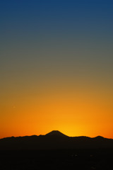 富士山夕景