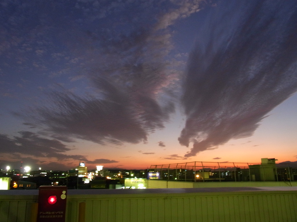 夕暮れ