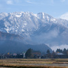 山は雪化粧