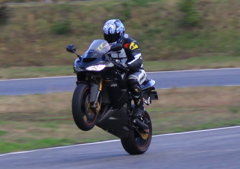 鈴鹿ツインのストレートにて