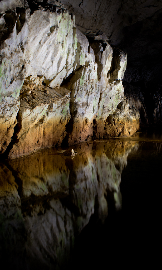 a limestone cavern