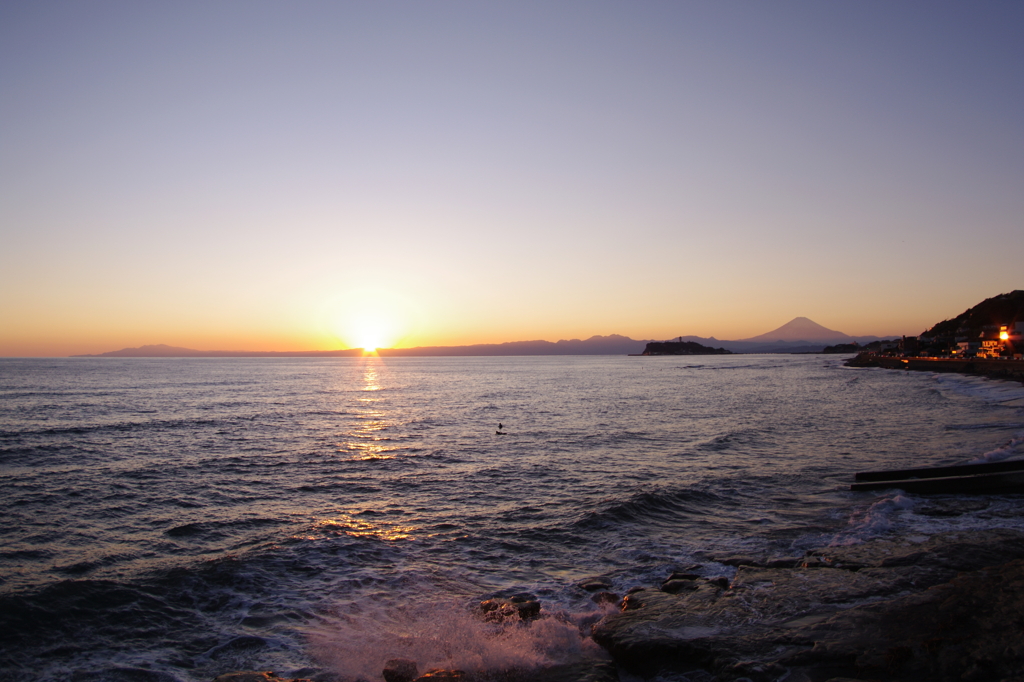 湘南の夕日