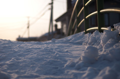 夕陽に逢える道