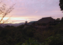 夕景の清水寺