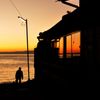 ある路地の夕景