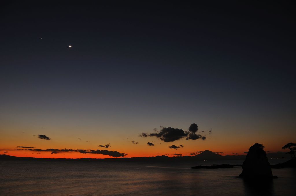 役者が揃った夕景