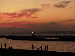 江ノ島夕陽