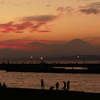 江ノ島夕陽