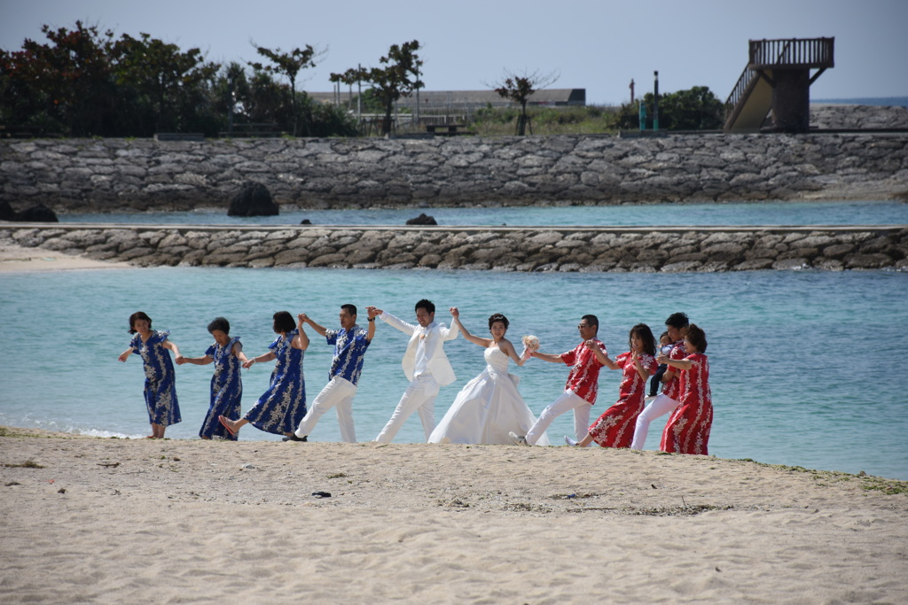 結婚式 前撮り撮影　幸せに