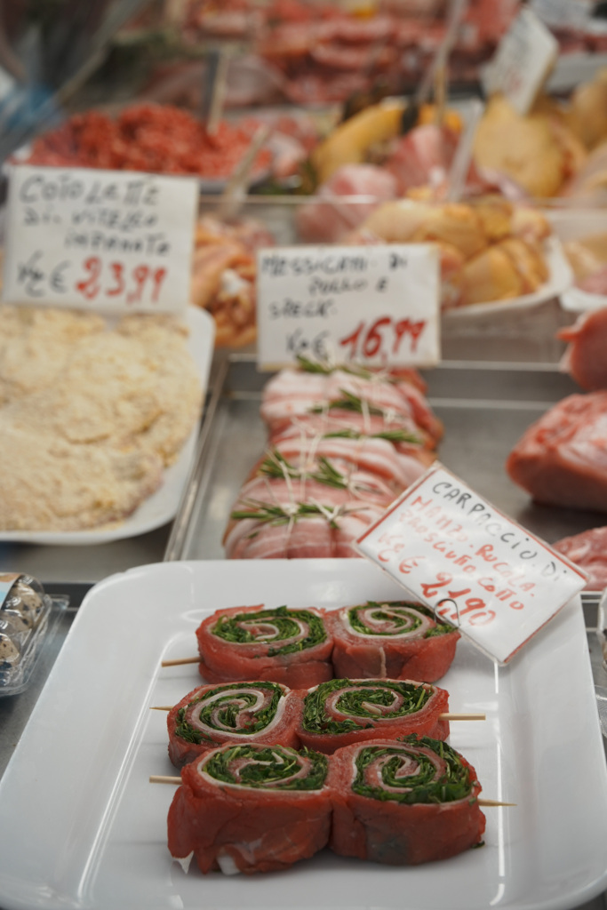 イタリアの精肉店