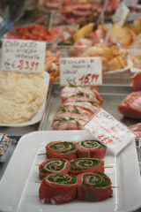 イタリアの精肉店