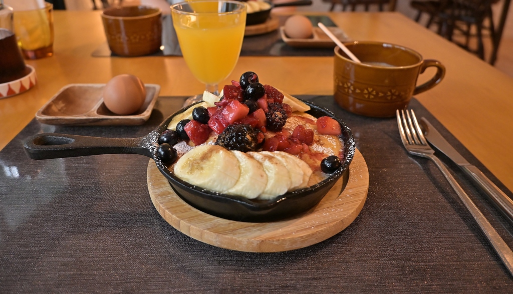 宿泊先ペンションにて