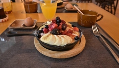 宿泊先ペンションにて