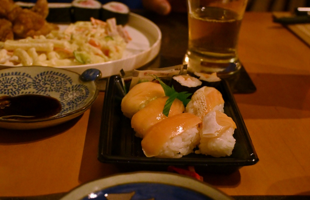 宿泊先ペンションで持ち込み弁当