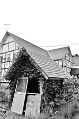 宿泊先のペンションにて