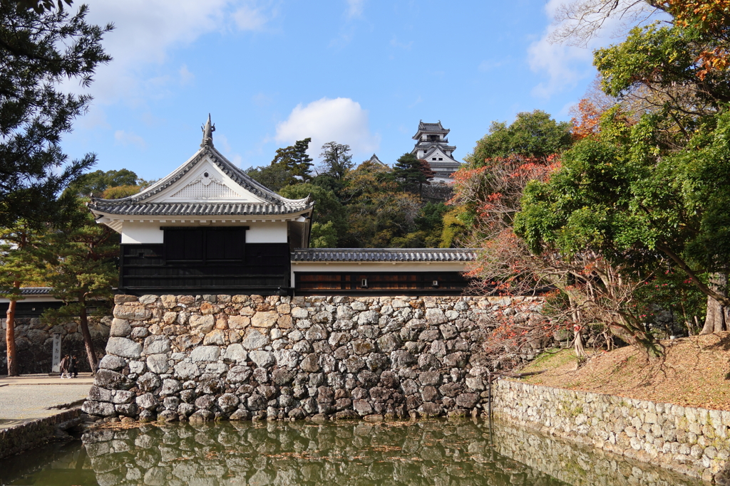 高知城 天守と追手門