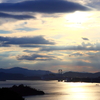 夕暮れせまる鳴門海峡