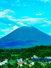 8月の蝦夷富士・羊蹄山