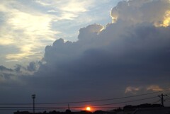 夕日