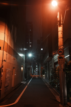 オレンジ街頭