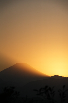 富士の夕暮れ