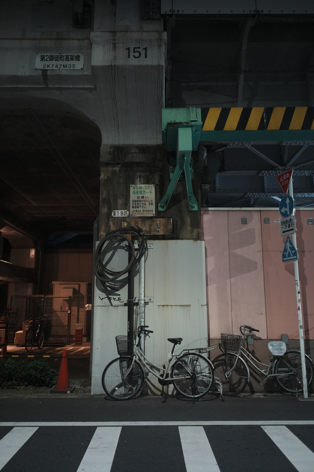 自転車のたまり場