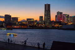 みなとみらい夕景