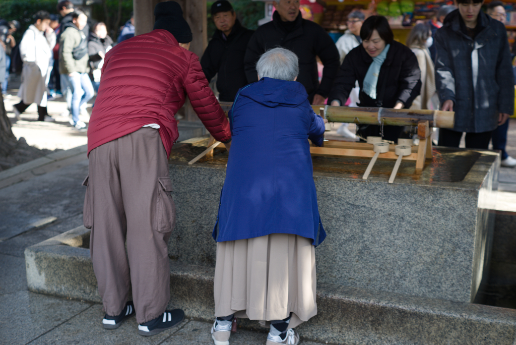 初詣　清らかに