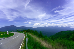 高原の快走路