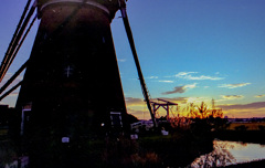 風車夕景　別カット　film