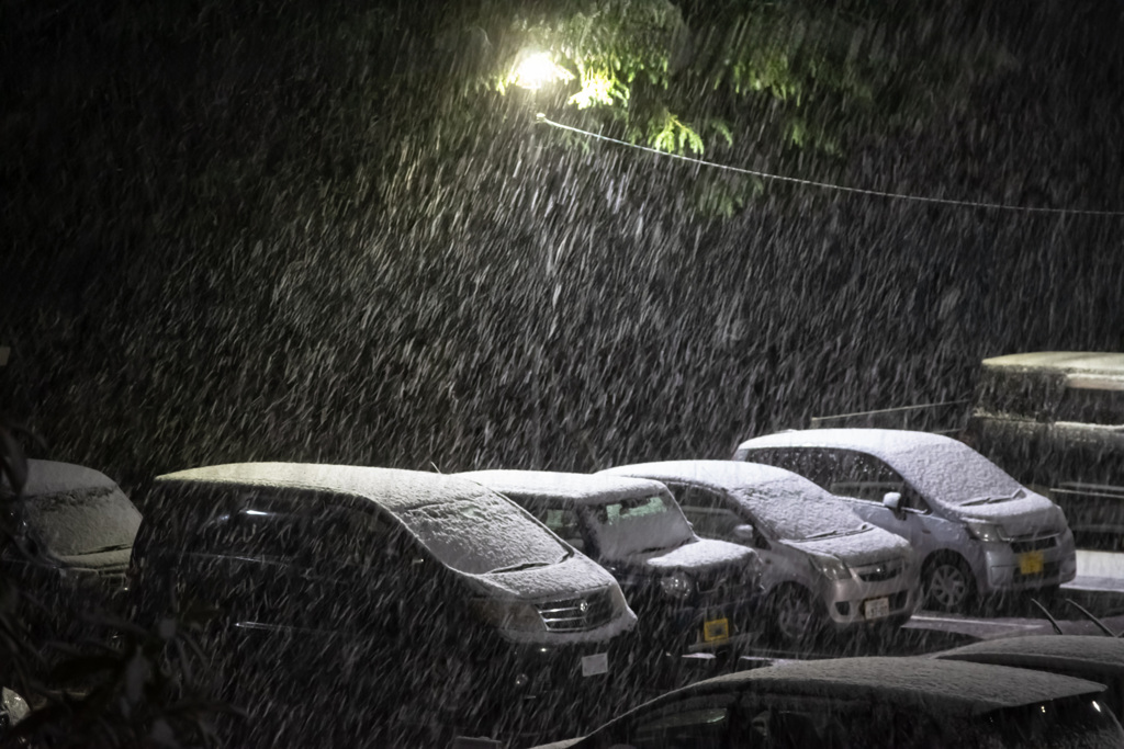 首都圏の初雪