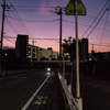 集合住宅の日暮れ
