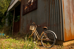 廃屋と自転車