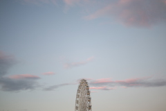light colored ferris wheel