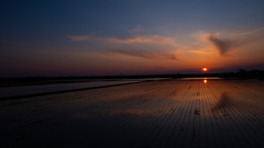 新潟の夕日