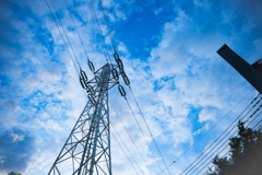 鉄塔と空