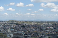 富士山公園からみた鹿沼市街地