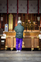 聖地での原付バイク乗り