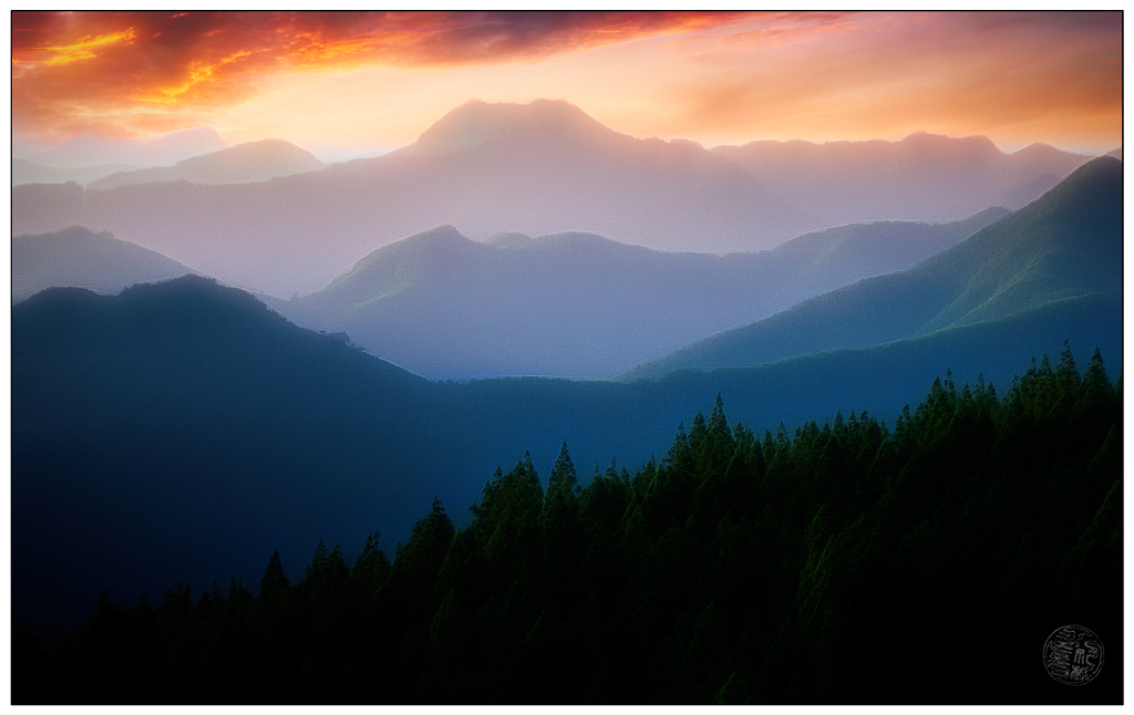 Magical evening atmosphere