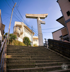 鳥居の一部は残虐行為を生き延びた
